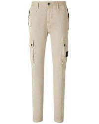 Stone Island - Twill Tapered Trousers - Lyst
