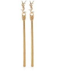 Saint Laurent - Cassandre Earrings - Lyst