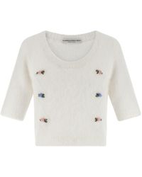 Alessandra Rich - 'Carded Mohair' Sweater - Lyst