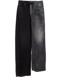 Balenciaga - Fifty-Fifty Denim Jeans - Lyst