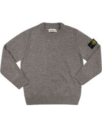 Stone Island - Jumper With Badge On Arm - Lyst