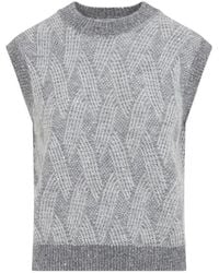 Peserico - Grigio Eclisse Gilet - Lyst