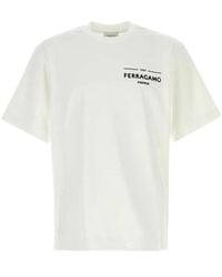 Ferragamo - Logo T-Shirts - Lyst