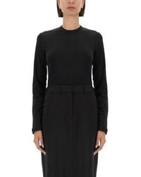 Helmut Lang - Slim Fit T-Shirt With Logo - Lyst