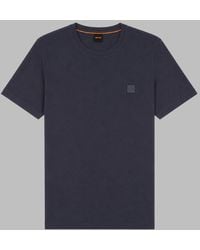 BOSS - T-Shirt "Tales" Con Patch Logo - Lyst