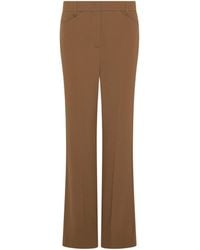 Marella - Mini-Flare Crêpe Envers Satin Trousers - Lyst