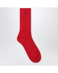 Polo Ralph Lauren - Cotton-Blend Logo Socks - Lyst