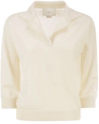 Vanisé - Cashmere And Silk Knitted Polo - Lyst