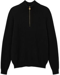 Versace - Medusa Embroidered High Neck Sweater Size 50 - Lyst
