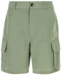 Loewe - Sage Canvas Paula S Ibiza Bermuda Shorts - Lyst
