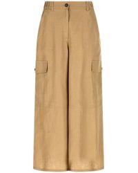 Weekend by Maxmara - Linen Cargo Pants - Lyst