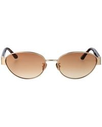 Linda Farrow - Light/ Dark T-Shell/ Grad Titanium Sunglasses - Lyst