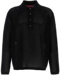 Gucci - Crochet Polo Shirt - Lyst