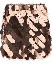 Rabanne - 'Sparkle Discs' Skirt - Lyst
