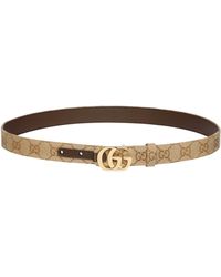 Gucci - Cut Gg Marmont Reversible Belt - Lyst
