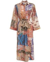 Zimmermann - Devi Midi Shirt Dress - Lyst