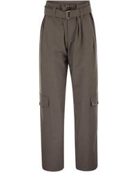 Brunello Cucinelli - Tropical Luxury Wool Utility Trousers - Lyst