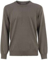 Brunello Cucinelli - Pure Cashmere Crew-Neck Sweater - Lyst