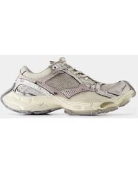 Balenciaga - Synthetic Leather And Mesh Stapler Sneakers - Lyst