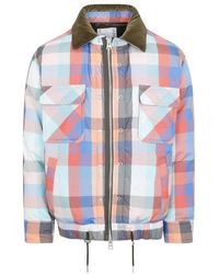 Sacai - Plaid Padded Blouson - Lyst