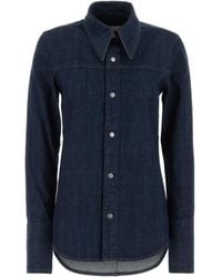 Ami Paris - Blue Denim Shirt - Lyst