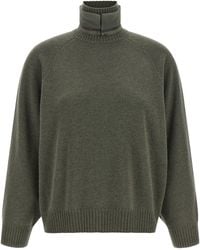 Brunello Cucinelli - 'Monile' Insert Sweater - Lyst