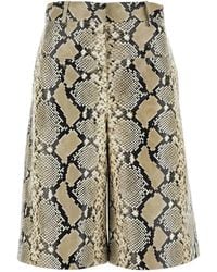 Jil Sander - Leather Shorts - Lyst