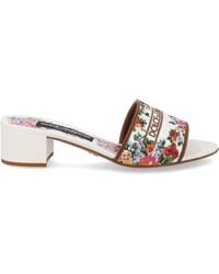 Dolce & Gabbana - Dolce & Gabbana Leather Flats - Lyst