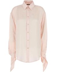 Balenciaga - Pastel Satin Shirt - Lyst