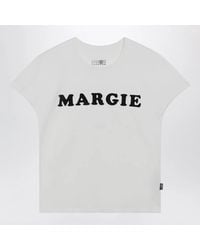 MM6 by Maison Margiela - Vintage Jersey Cotton T-Shirt - Lyst
