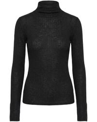 Patrizia Pepe - Light Wool Funnel-Neck Jumper - Lyst