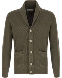 Brunello Cucinelli - Malfilé Cotton Cardigan - Lyst