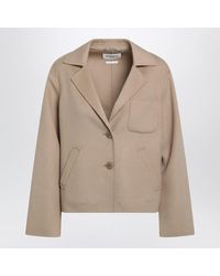 Weekend by Maxmara - Camel Wool Crop Jacket - Lyst