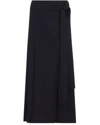 Studio Nicholson - Mile Knife Pleat Belted Skirt - Lyst