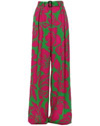 Dries Van Noten - Trousers Peaches Bis Viscose - Lyst