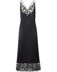 Fendi - Silk And Lace Dress - Lyst