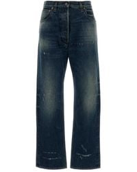 Prada - Straight Mid Rise Jeans - Lyst