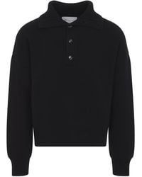 Ami Paris - High Buttoned Collar Sweater - Lyst