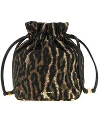 Ganni - 'Metallic Bou Bucket' Pouch - Lyst