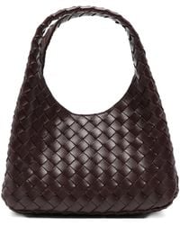 Bottega Veneta - Small Campana Intrecciato Shoulder Bag - Lyst