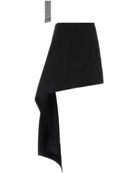 Loewe - Wool Mini Skirt - Lyst