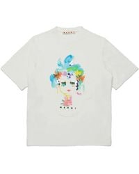 Marni - T-Shirt With Logo - Lyst