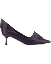 Prada - Leather Pumps - Lyst