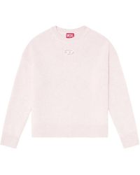 DIESEL - Logo Wool Blend Sweater - Lyst