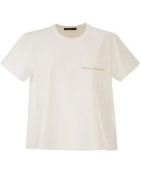 Fabiana Filippi - Viscose Polyamide Elastane T-Shirt - Lyst