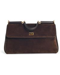 Dolce & Gabbana - Dolce & Gabbana Sicily Ebony Leather Bag - Lyst