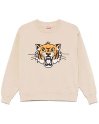 KENZO - Happy Tiger Logo Sweatshirt - Lyst