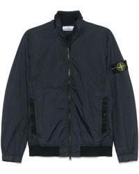 Stone Island - Garment Dyed Crinkle Reps Ny Hooded Down Jacket With Duck Down Padding - Lyst