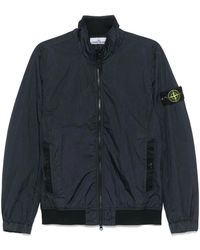 Stone Island - Garment Dyed Crinkle Reps Ny Hooded Down Jacket With Duck Down Padding - Lyst