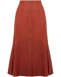 Agnona - A-Line Midi Skirt - Lyst